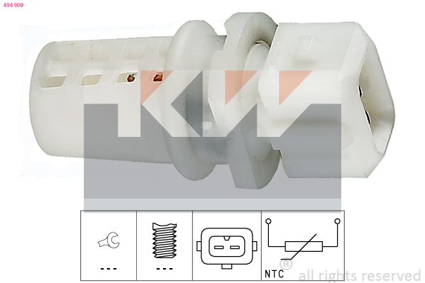 KW - 494 009 - Senzor, temperatura usisnog vazduha (Priprema smese)